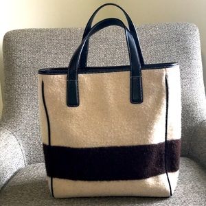 Coach wool & leather purse